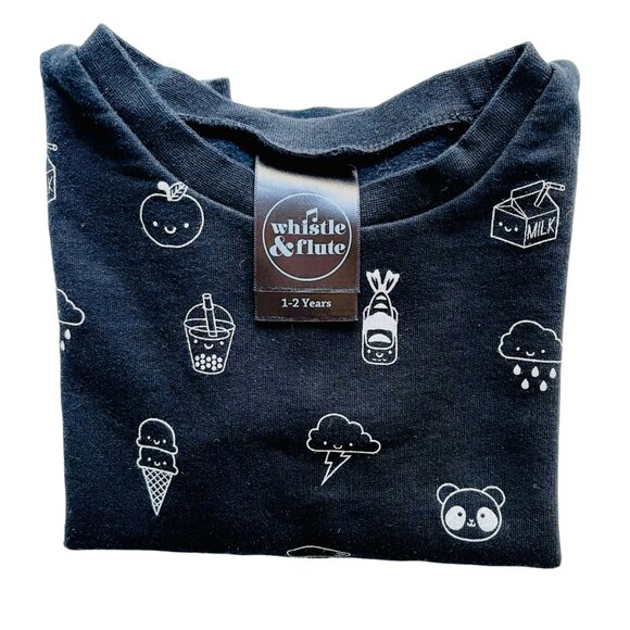 Whistle & Flute Limited Edition Kawaii Designs Unisex Sweatshirt Size 1-2 years - Picture 4 of 4
